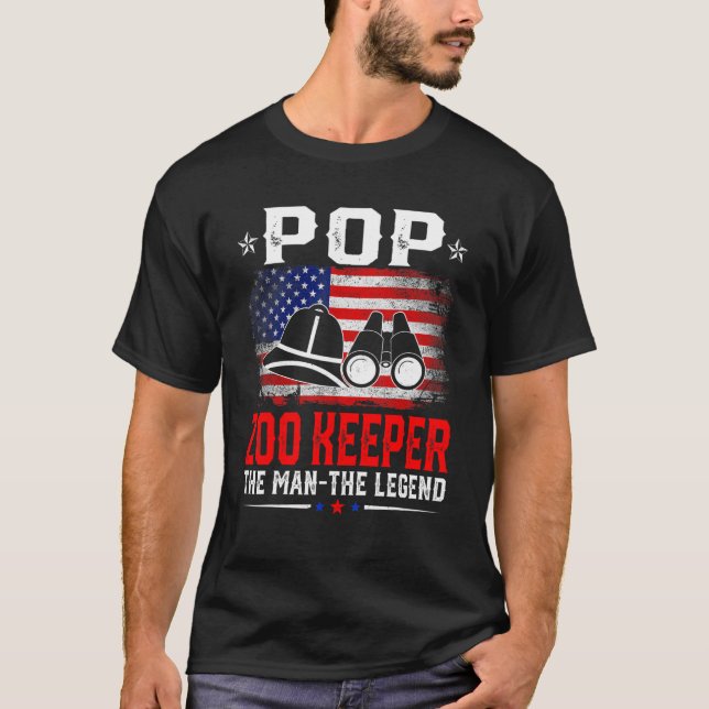 T-shirt Zoo Distress Américain Garder La Légende (Devant)