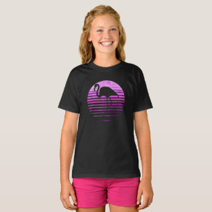T-shirt Zoo Flamant rose Animal Tropique Été Lever du sole
