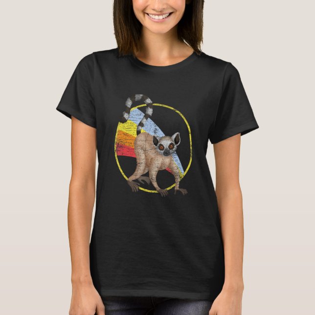 T-shirt Zoo Gardien Singe Madagascar Lemur (Devant)