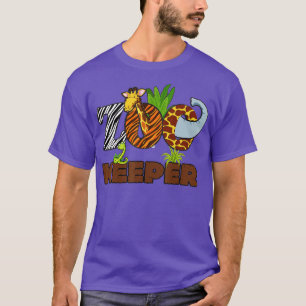 T-shirt Zoo Keeper Costume Hommes Femmes Animaux Africains