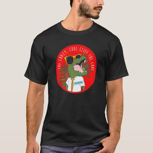 T-shirt Zoo Keeper Crocodile Boys Graphisme Girls Novelty  (Devant)