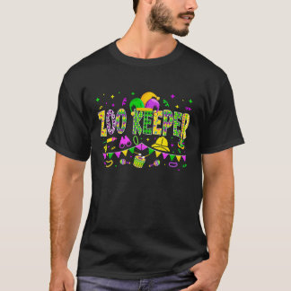 T-shirt Zoo Keeper Mardi Gras Fête Carnaval Femmes Hommes
