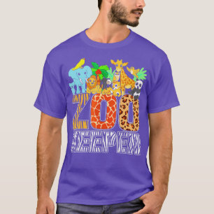 T-shirt Zookeeper Costume Zebra Wild Print Animal Africain
