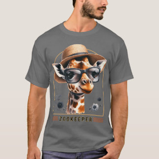 T-shirt Zookeeper Giraffe Safari Zoo Keepeer - design 1