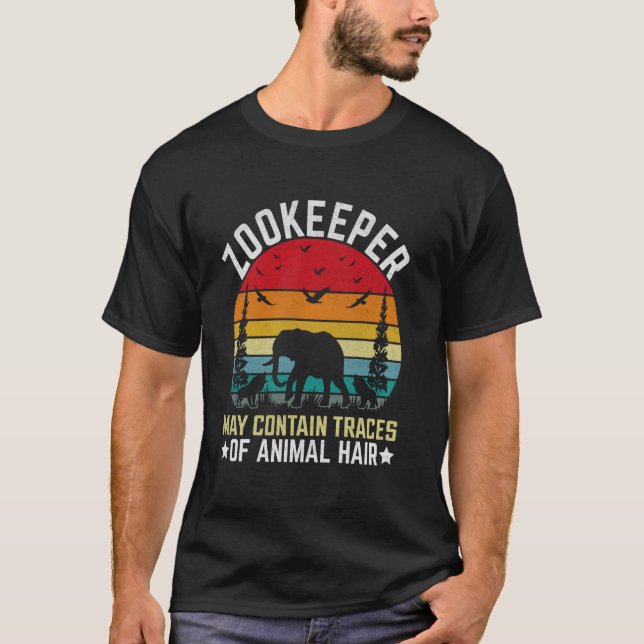 T-shirt Zookeeper Peut contenir des traces de poils d'anim (Devant)
