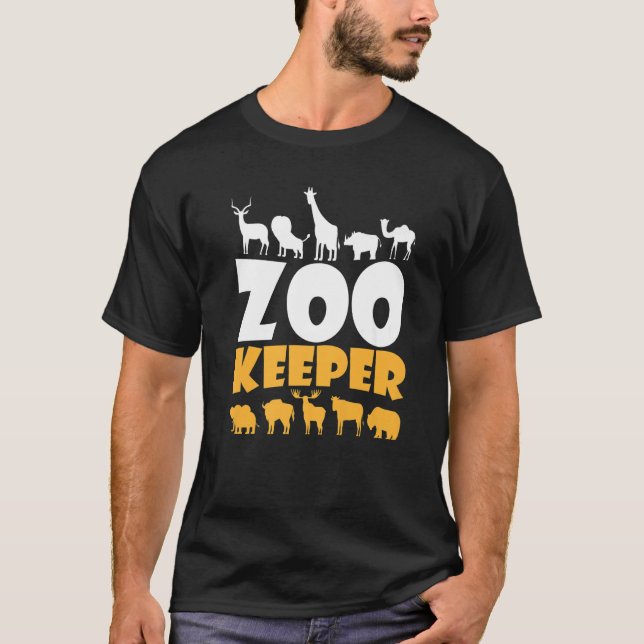 T-shirt Zookeeper Safari animal faune zoologistes Savann (Devant)