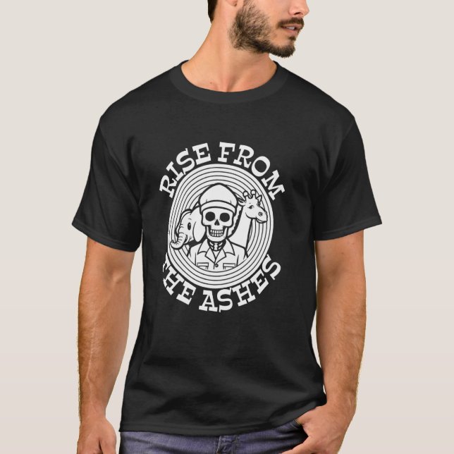 T-shirt Zookeeper Skeleton Animaux - Zoologiste Zoo Zookee (Devant)