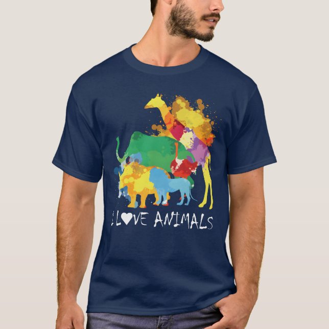 T-shirt Zookeeper Veterinarian Animal Lover friend (Devant)