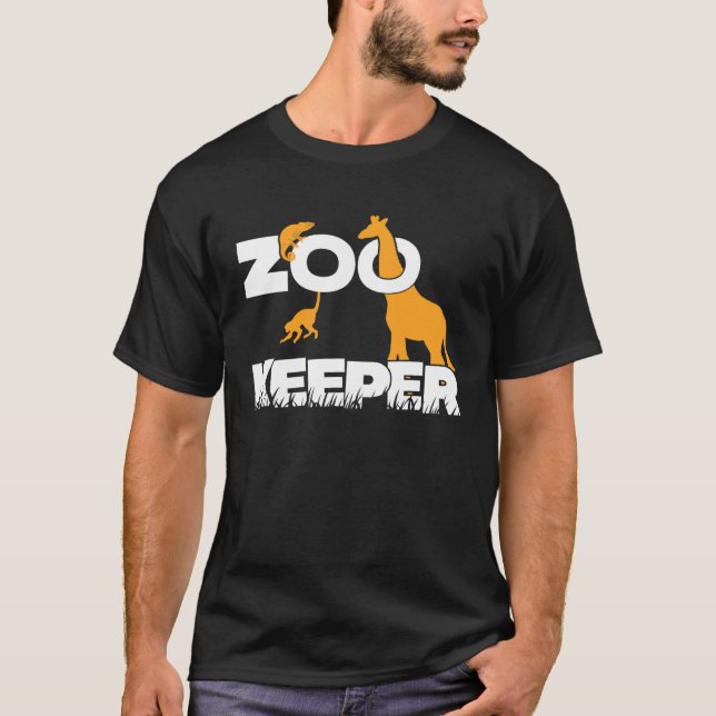 T-shirt Zookeeper Zoo Animal (Devant)