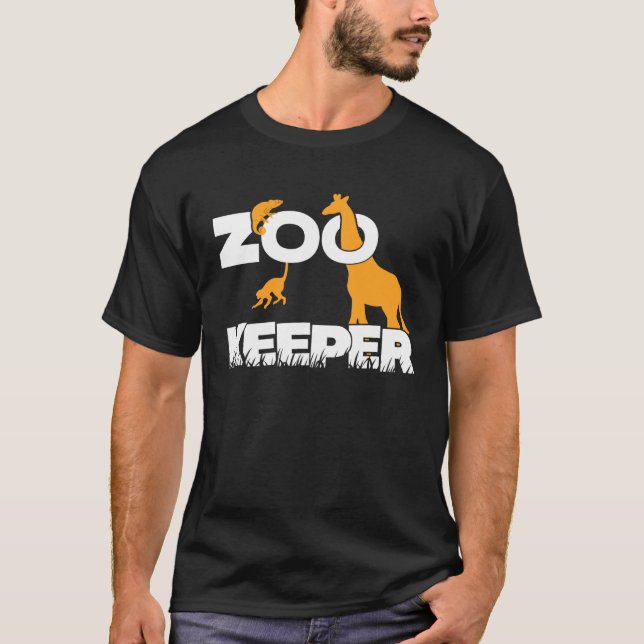 T-shirt Zookeeper Zoo Animal (Devant)