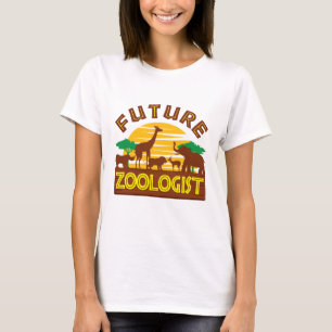 T-shirt Zoologiste de l'avenir Zoo Animaux Biologiste de l