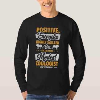 T-shirt Zoologiste Entretien des zoos Faune Zoologie Emplo