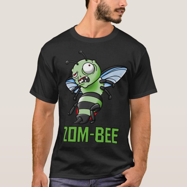 T-shirt Zoom-bee Halloween Funny Zombie Bee Puns (Devant)