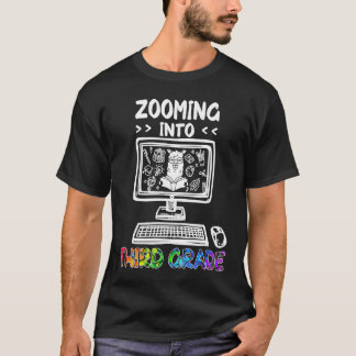 T-shirt Zooming Into 3e Grade Retour à l'école 2020 Cute L