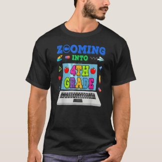T-shirt Zooming Into 4th Grade Virtual Back To School 4th 