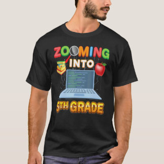 T-shirt Zooming Into 5th Grade Fifth Virtual Student Learn