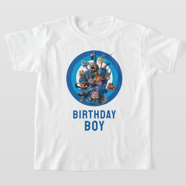 T-shirt Zootopia 2 Character Birthday Party (Poser)