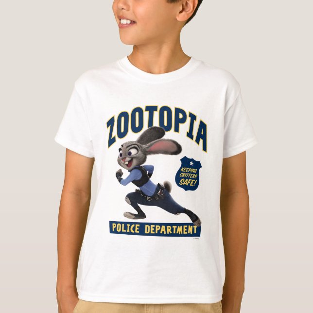 T-shirt Zootopie| Judy Hopps - Garder les critères en sécu (Devant)