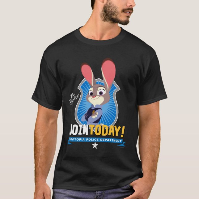T-shirt Zootopie| Judy Hopps - Joignez-vous aujourd'hui! (Devant)