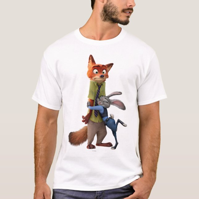 T-shirt Zootopie| Judy & Nick - Suspect appréhendé ! (Devant)