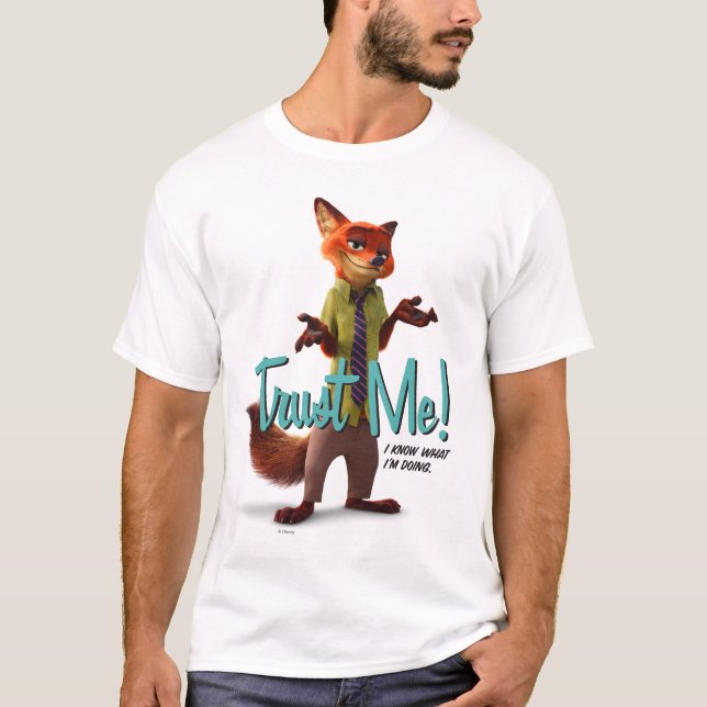 T-shirt Zootopie| Nick Wilde - Faites-moi confiance ! (Devant)