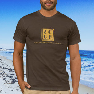 T-shirt Zouk brésilien Danse logo brun