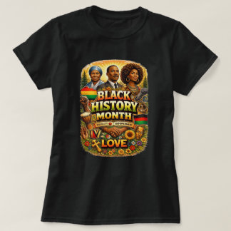 T-shirt ZOYNK Graphics Mois de l'histoire des Noirs 004540