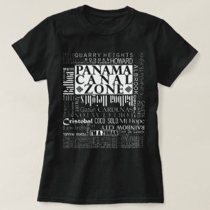 T-shirt ZPC - Zone du canal de Panama en blanc