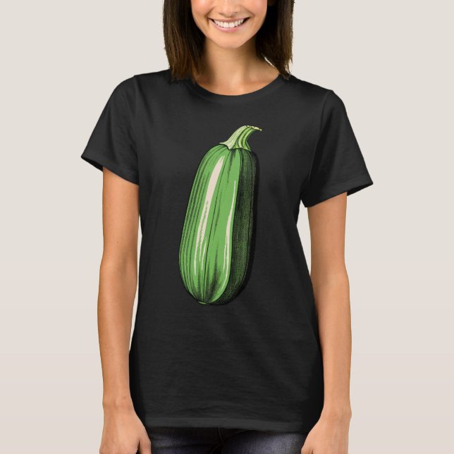 T-shirt Zucchini Lazy Easy Funny Matching Halloween Costum (Devant)