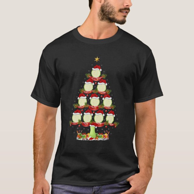 T-shirt Zucchini Légumes Xmas éclairage Zucchini Christm (Devant)