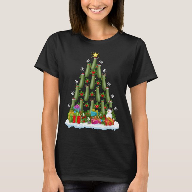 T-shirt Zucchini Xmas Tree Lighting Père Noël Zucchini Chr (Devant)