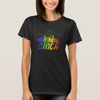 T-shirt Zurich Pride Skyline Pride Parade Zurich