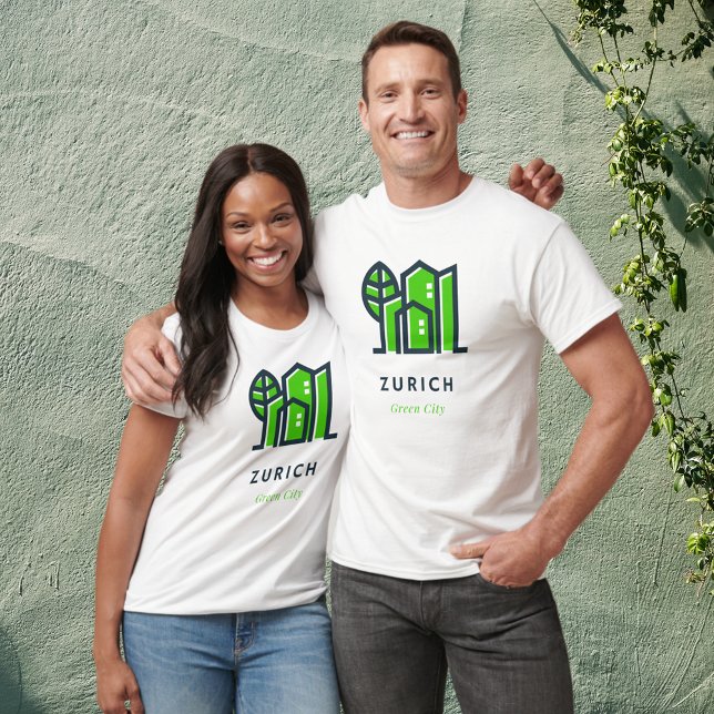 T-shirt Zurich Suisse Ville verte durable (Créateur téléchargé)
