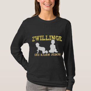T-shirt Zwill inge Eins Kann Jeder Papa Baby Père Mère