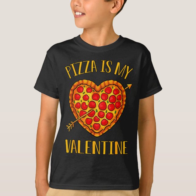 T-shirt Zza Is My Valentine Funny Valentines Day Boys Gi  (Devant)
