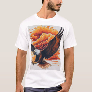 T-ShirtMajestic Eagle Graphic T-Shirt – Bold and F