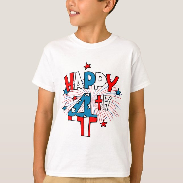 T-shirts 4 juillet enfants (Devant)
