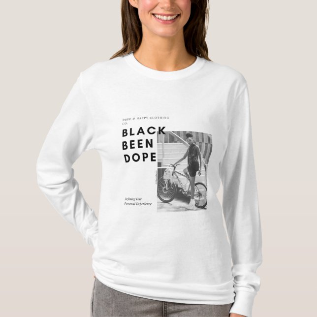 T-shirts à longue portée de Black Been DOPE (Devant)