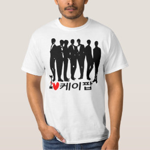 T-shirts à valeur coréenne I Heart KPOP