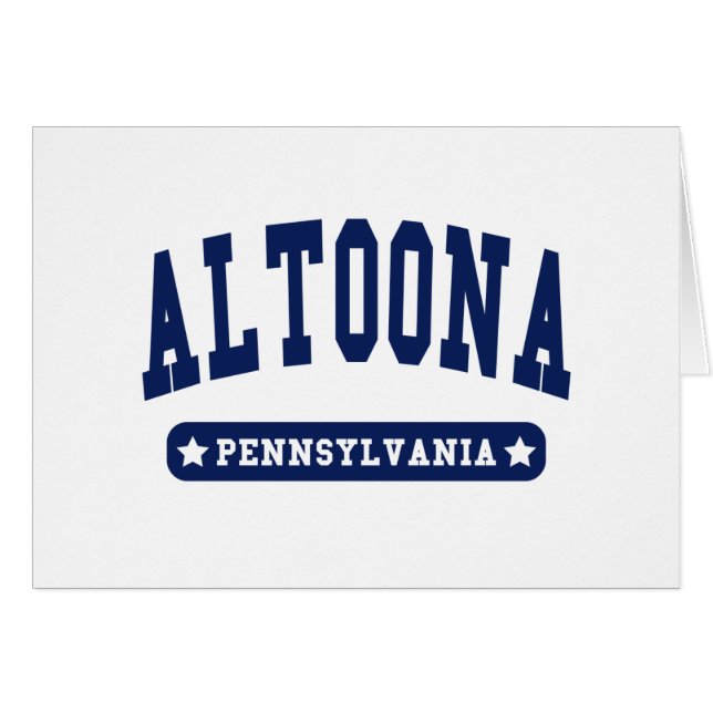 T-shirts Altoona Pennsylvania College Style (Devant horizontal)