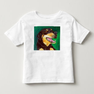 T-shirts Amoureux de les chiens noirs et tans
