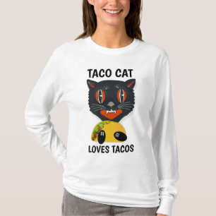 T-shirts amusants TACO CAT