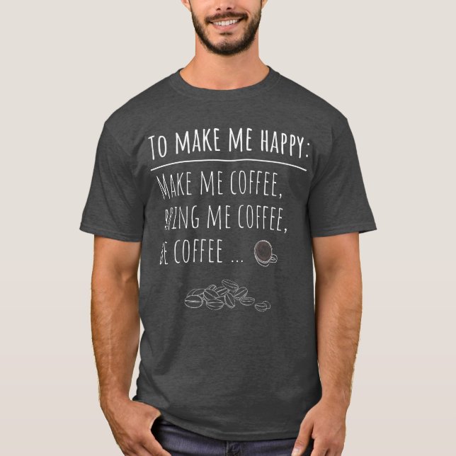 T-shirts au café (Devant)