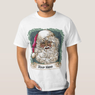 T-shirts Black Christmas Père Noël