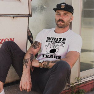 T-SHIRTS BLANC PRIVILÈGE LARMES