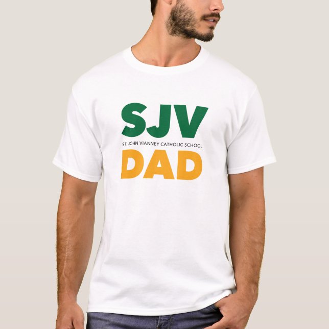 T-shirts blancs pour hommes de SJV DAD Basic (Devant)