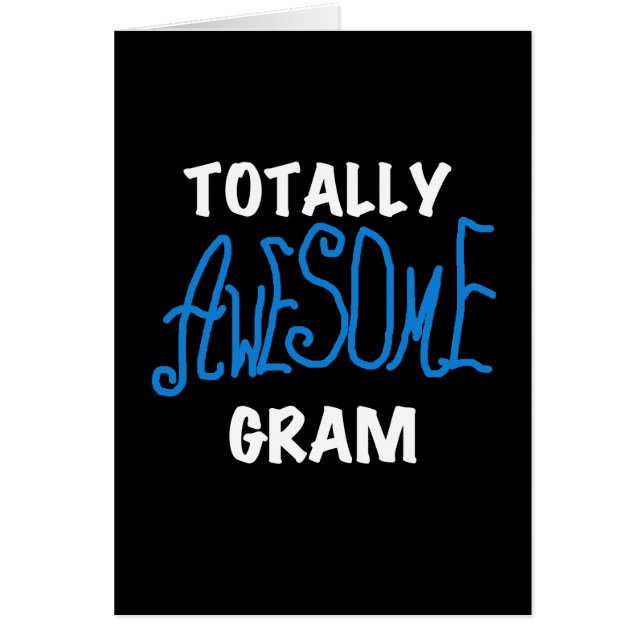 T-shirts bleus et cadeaux de gramme totalement (Devant)