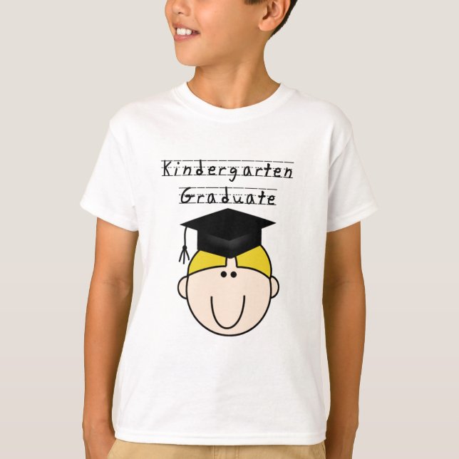 T-shirts blonds de diplômé de jardin d'enfants de (Devant)