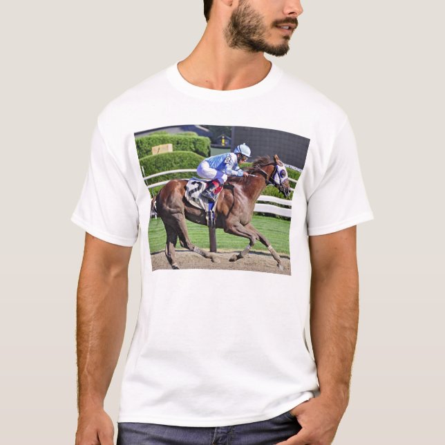 T-shirts classique de course de chevaux de (Devant)