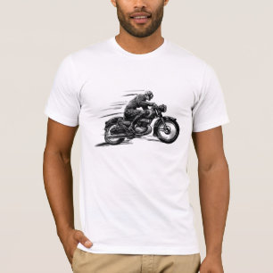 T-SHIRTS CLASSIQUES D'IMAGE DE MOTO